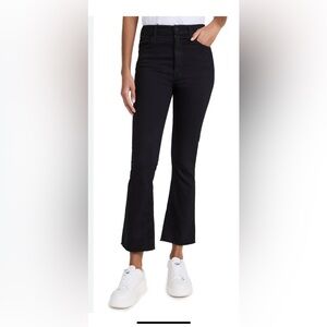Mother The Hustler Ankle Fray in Not Guilty black jeans women’s size 29